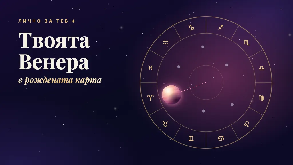 Рождена карта, в която е отбелязана Венера